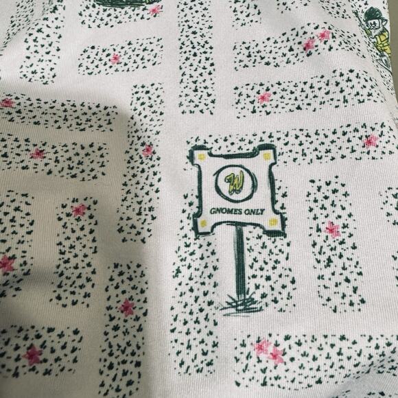 Waggle Polo Golf Shirt Mens L Green Gnomes Lawnmower Performance Stretch - Picture 4 of 7